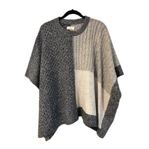LOFT Lou & Grey Poncho Patchwork Sweater (XS/S)